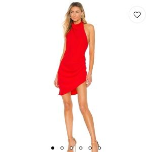 Amanda Uprichard Samba Dress in Crimson